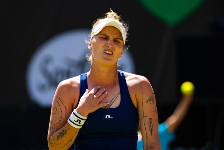 Vondrousova suspensa
